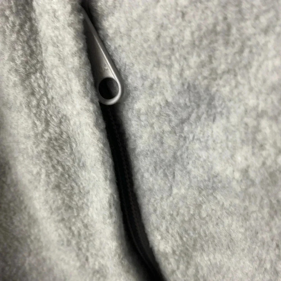 COLUMBIA WO SIZE LARGE GRAY FLEECE FRONT ZIP JACKET POCKETS GOOD CLEAN CONDIRION - Picture 6 of 9